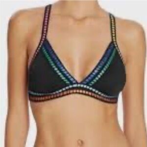 La Blanca Rainbow Bikini Swimsuit Top Size 4